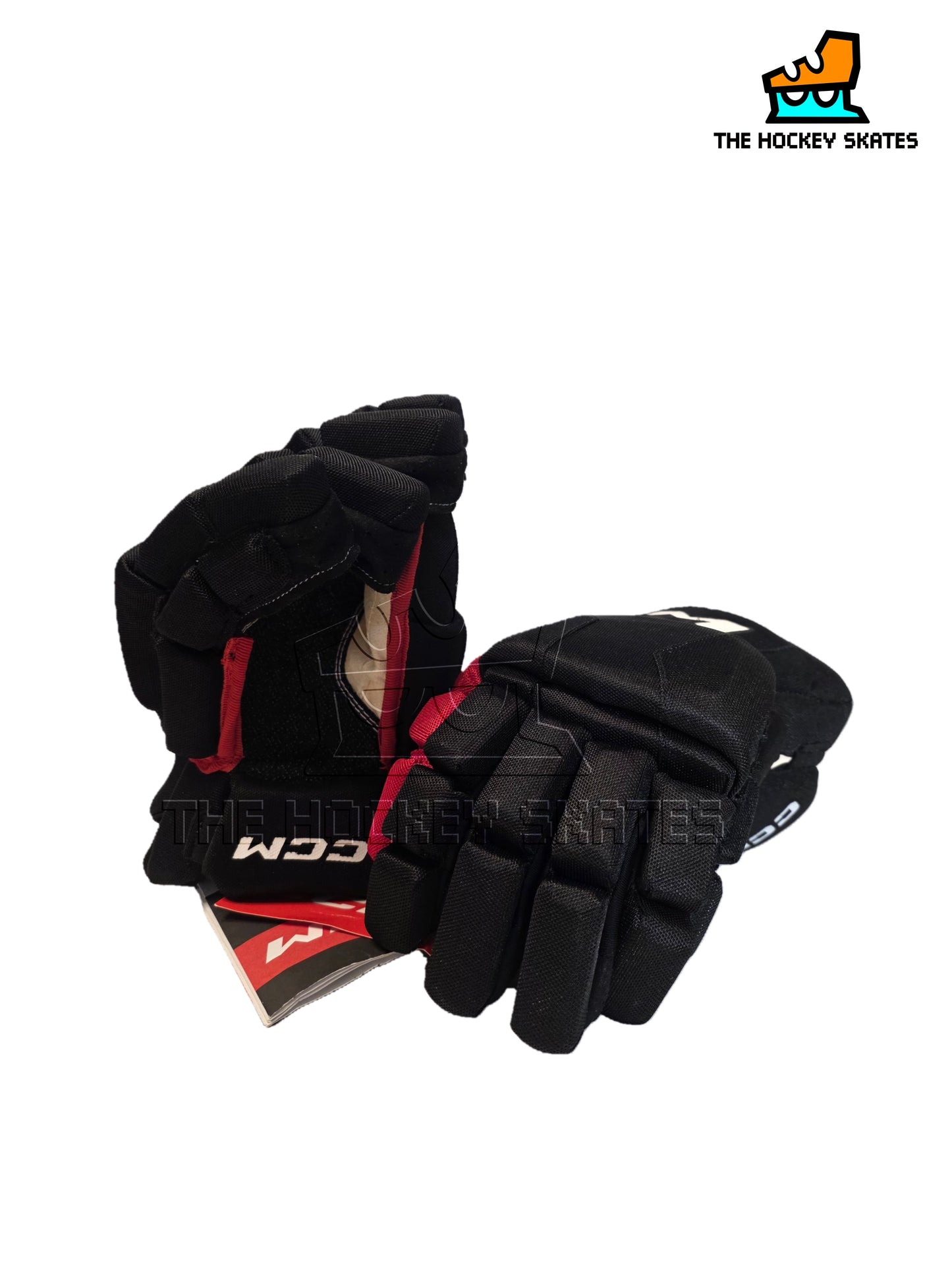 CCM Jetspeed Hockey Gloves-Black/Red