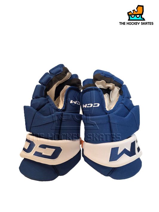 CCM Hockey Gloves-Royal/White-Toronto Marlies
