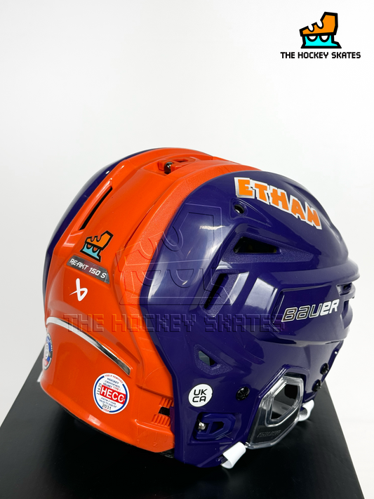 Bauer Re-akt 150S Helmet-Orange and Purple