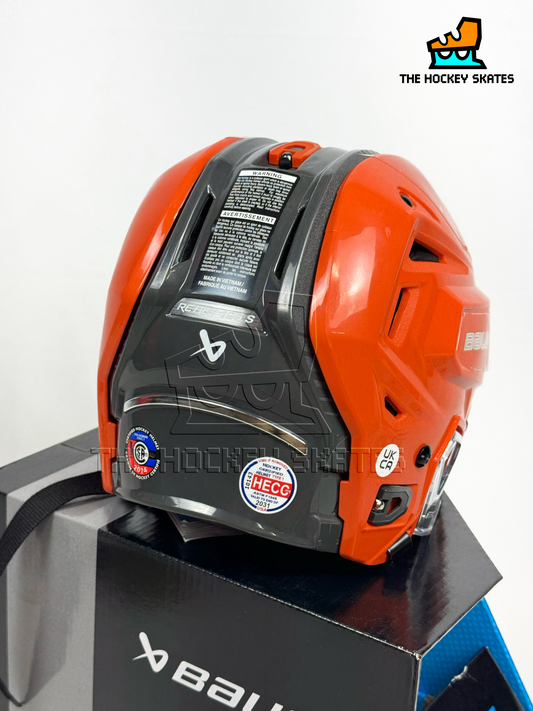 Bauer Re-akt 155s Helmet-Orange and Grey