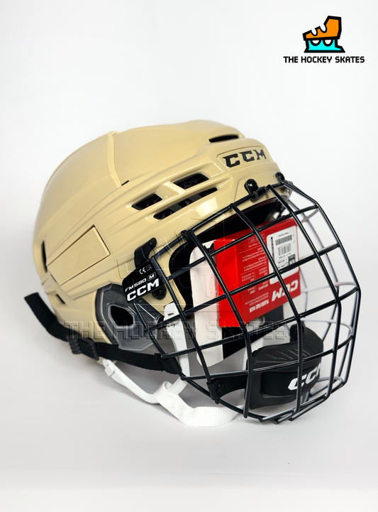 CCM Super Tacks X Hockey Helmet-Beige