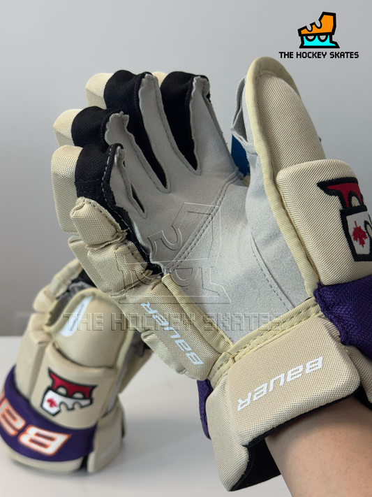 Bauer Hockey Gloves-"Sew and Cut"-Beige