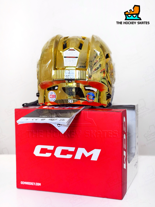 CCM TACKS 920 Hockey Helmet-Gold Chrome