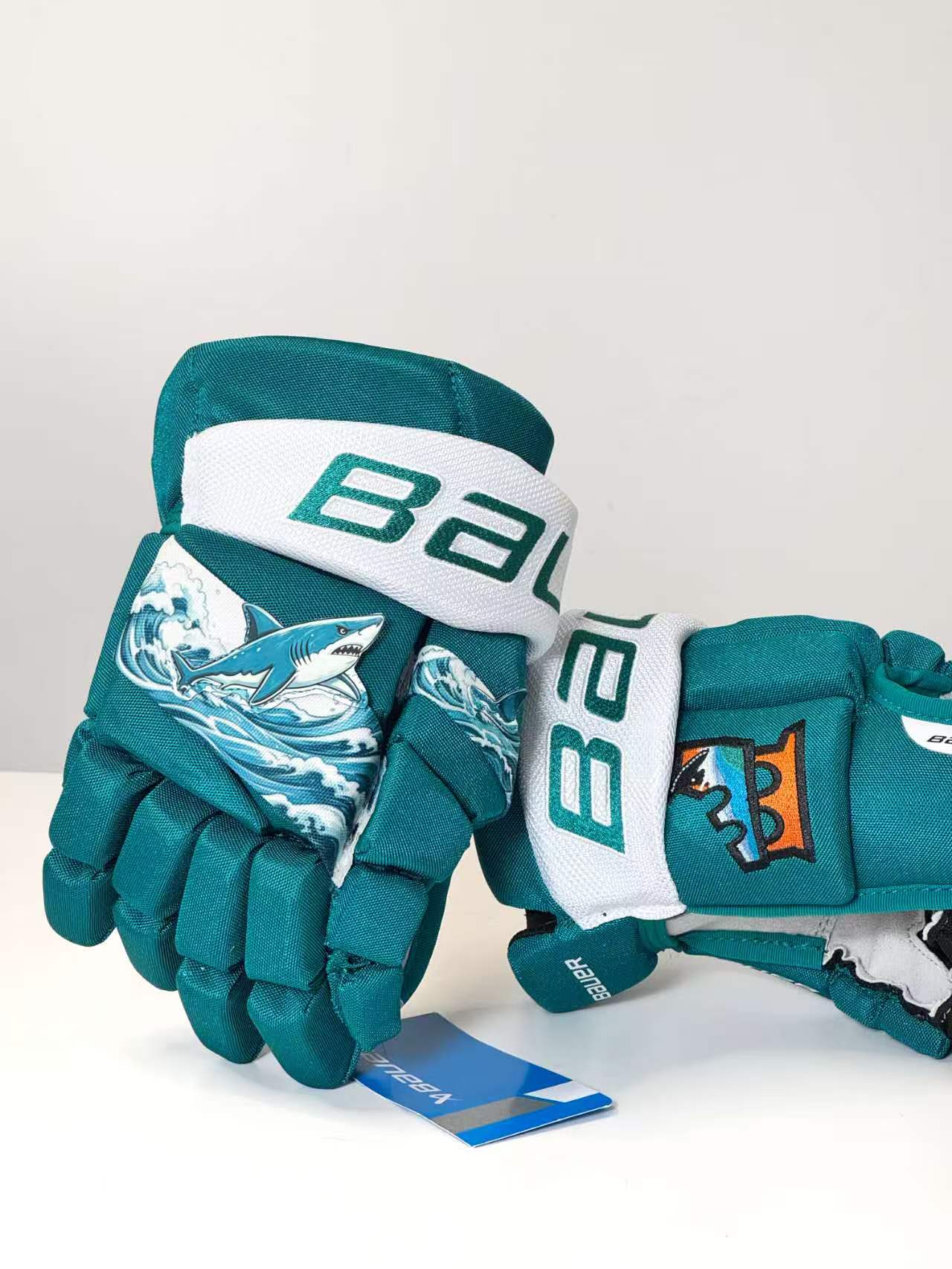 Bauer "Shark" Custom Hockey Gloves
