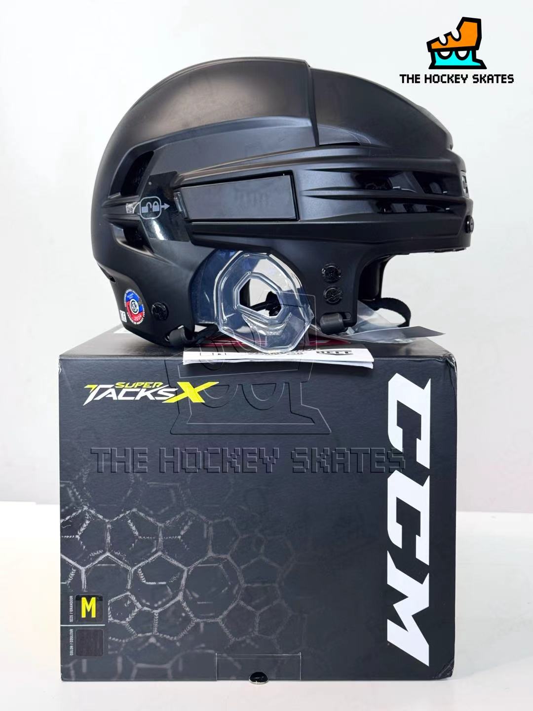 CCM Super Tacks X-Medium-Matte Black-Seattle Kraken