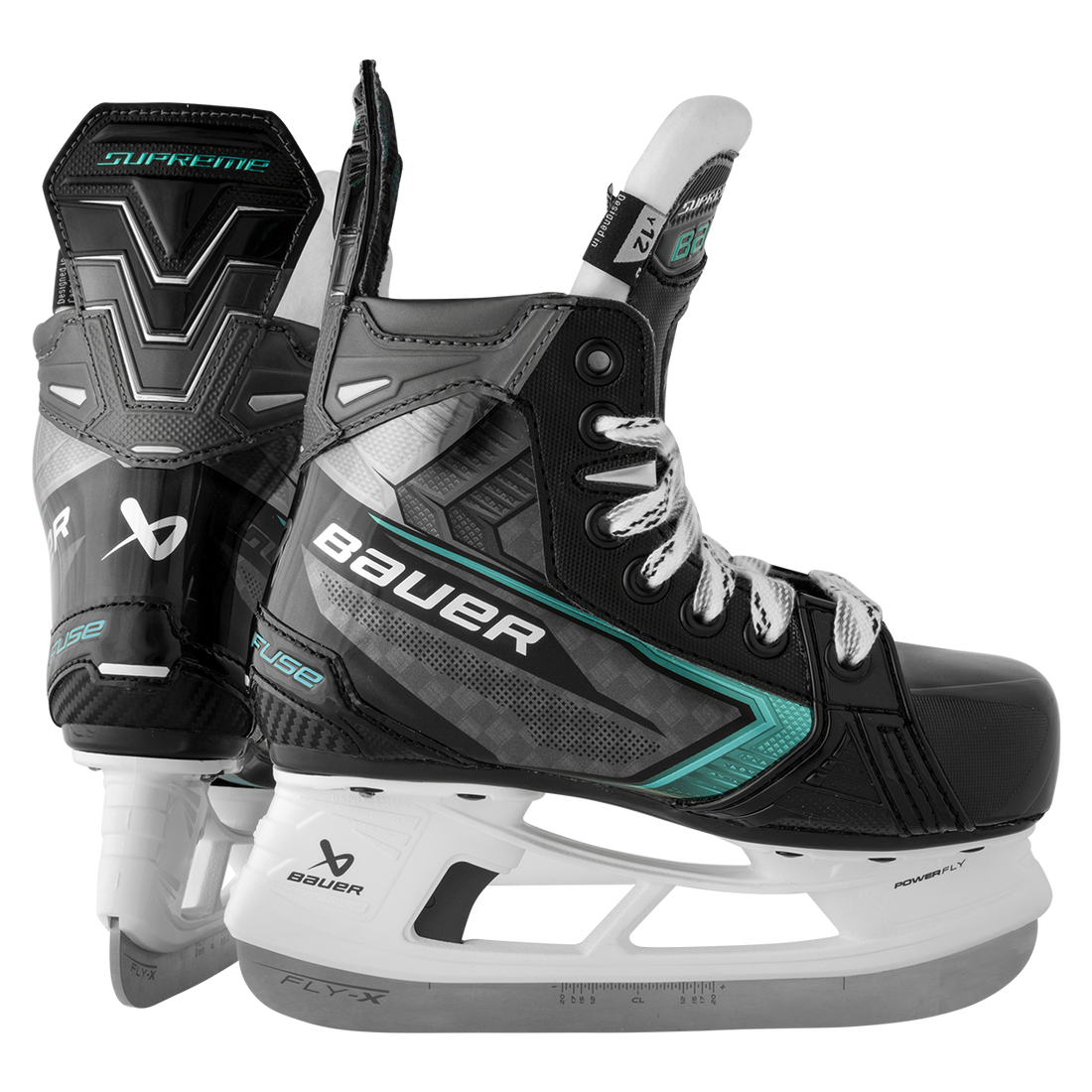 Bauer Fuse Youth Skates-Custom-Black Holders and Steel