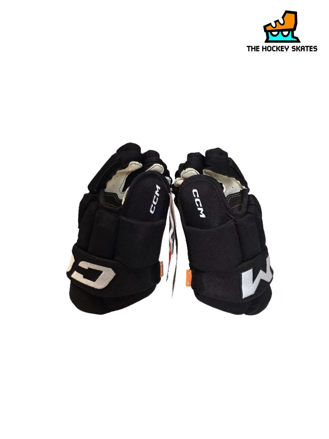 CCM HG95T Junior Hockey Gloves-Custom-Black/White