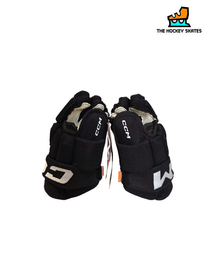 CCM HG95T Junior Hockey Gloves-Custom-Black/White