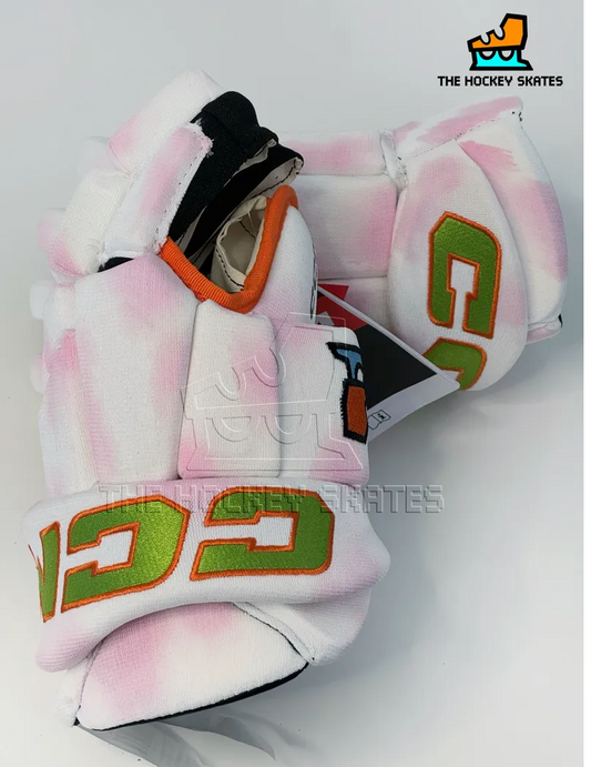 CCM Pinky Pink Custom Hockey Gloves