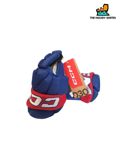 CCM HG95T Junior Hockey Gloves-Custom-Royal/Red