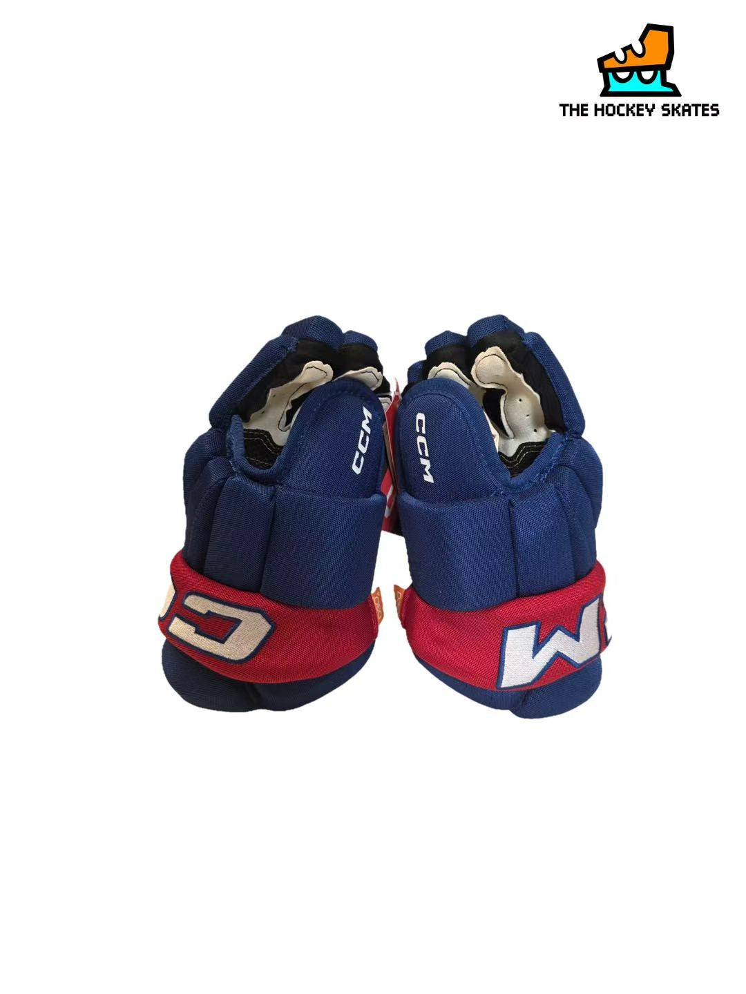 CCM HG95T Junior Hockey Gloves-Custom-Royal/Red