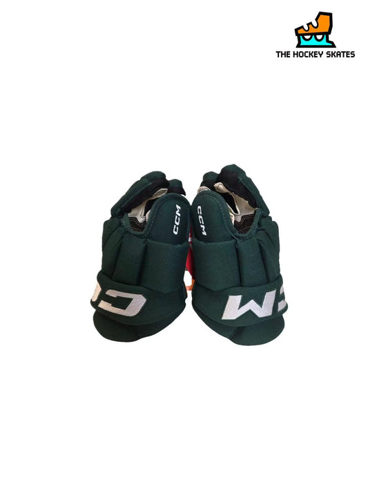 CCM HG95T Junior Hockey Gloves-Custom-Dark Green