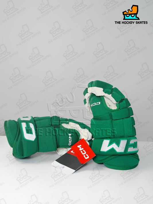 CCM HG 97 Hockey Gloves-St.Pats Green