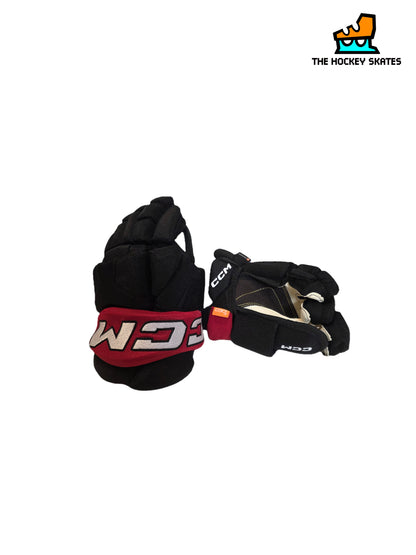 CCM HG95T Junior Hockey Gloves-Custom-Black/Red/White