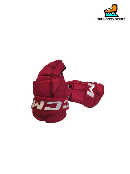 CCM HG95T Junior Hockey Gloves-Custom-Red