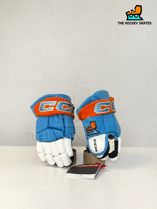 CCM HOCKEY GLOVES-SKY BLUE