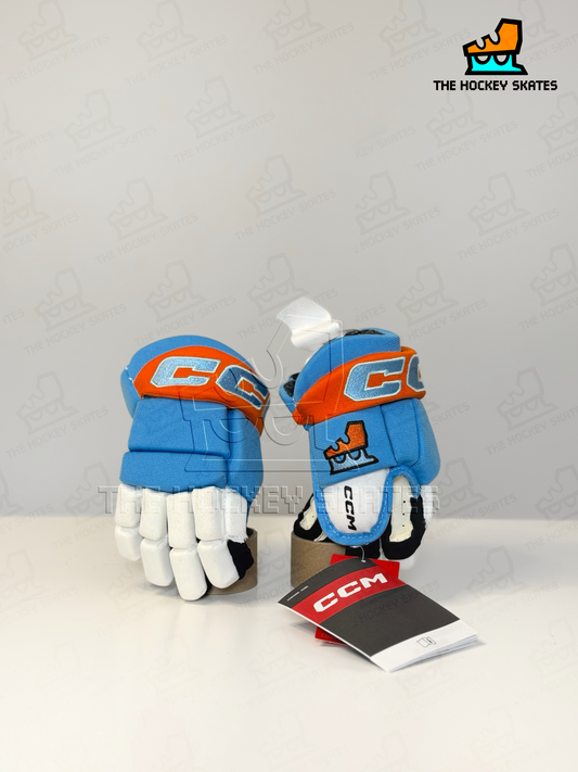 CCM HOCKEY GLOVES-SKY BLUE