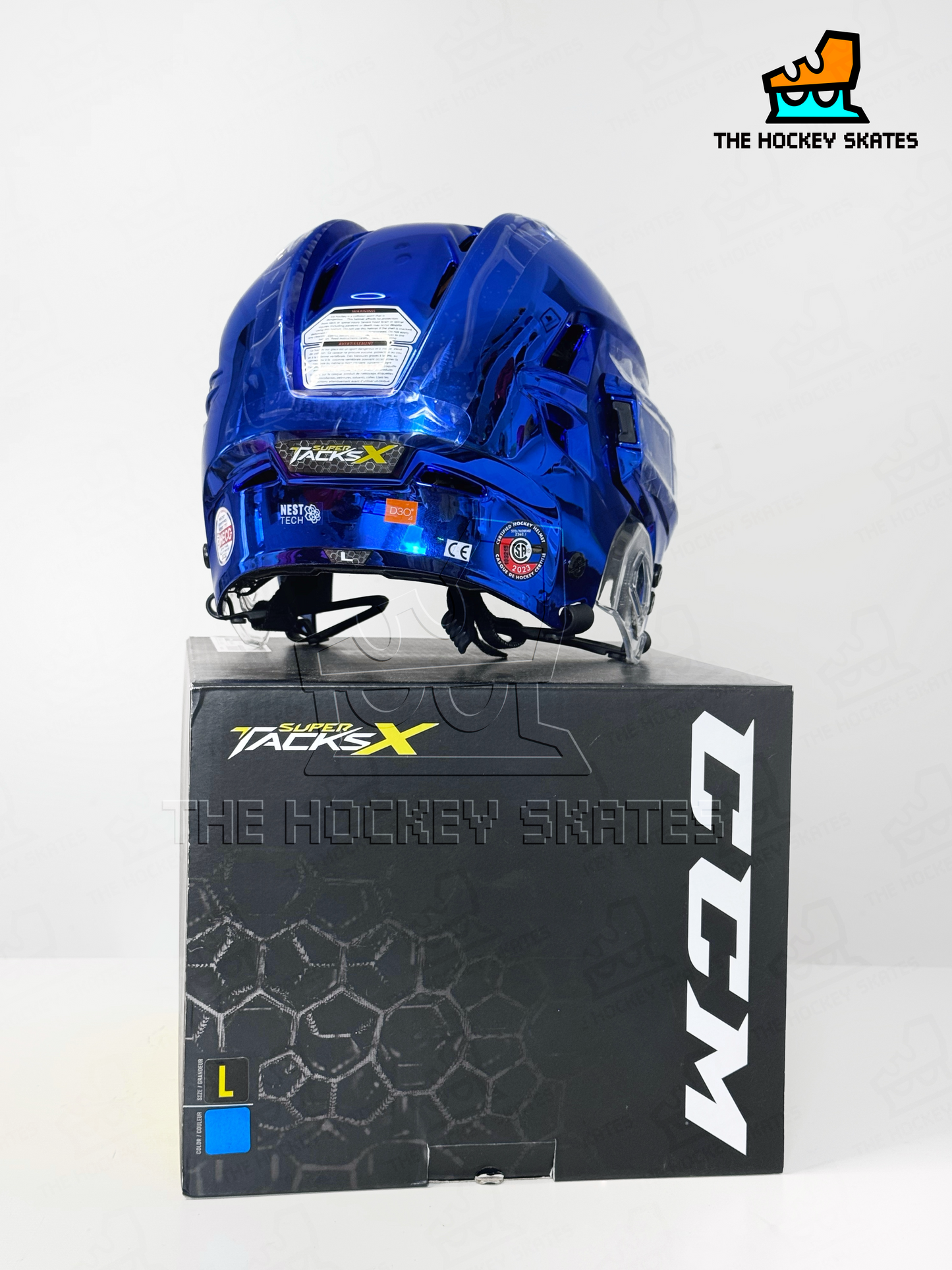CCM SUPER TACKS X-ROYAL CHROME-VANCOUVER CANUCKS