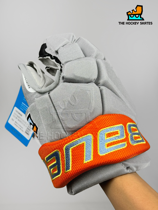 Bauer Hockey Gloves-"Sew and Cut"-Silver