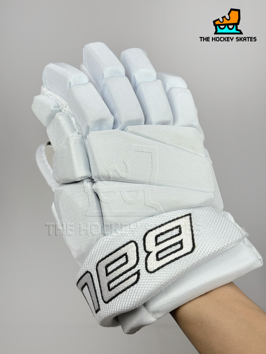 Bauer Hockey Gloves-"Sew and Cut"-White