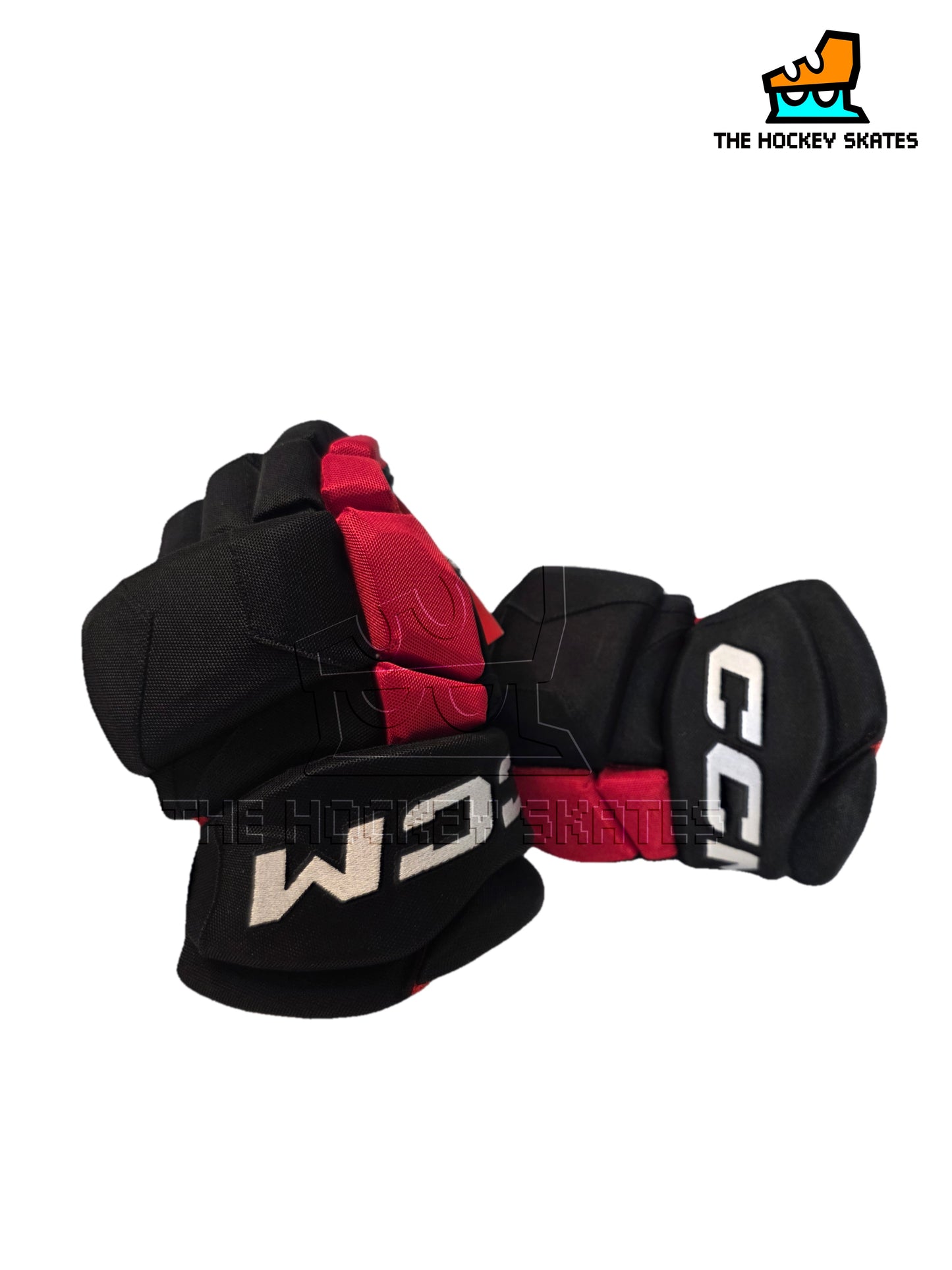 CCM Jetspeed Hockey Gloves-Black/Red