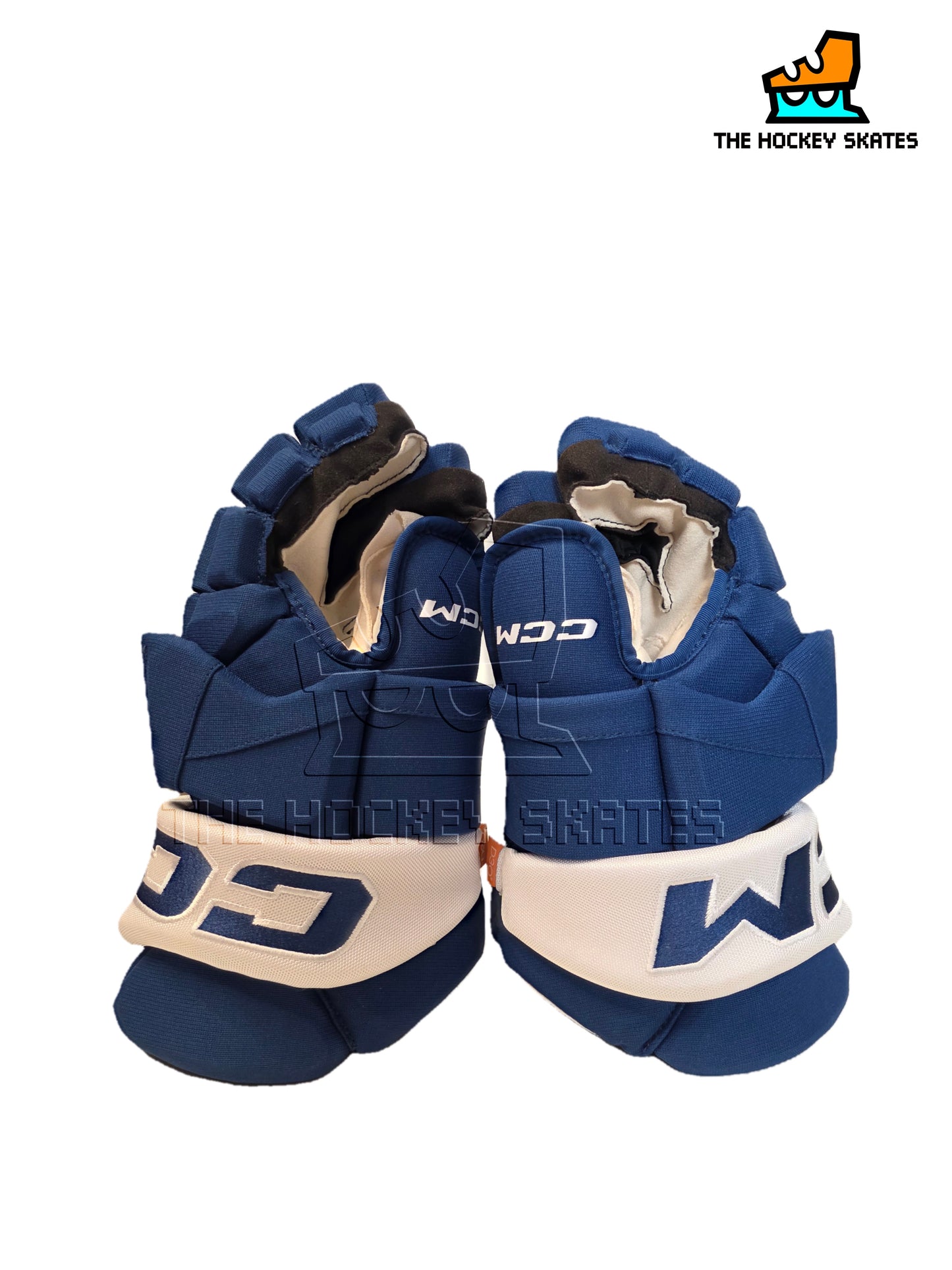 CCM Hockey Gloves-Royal/White-Toronto Marlies