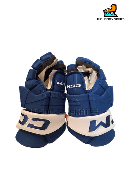 CCM Hockey Gloves-Royal/White-Toronto Marlies