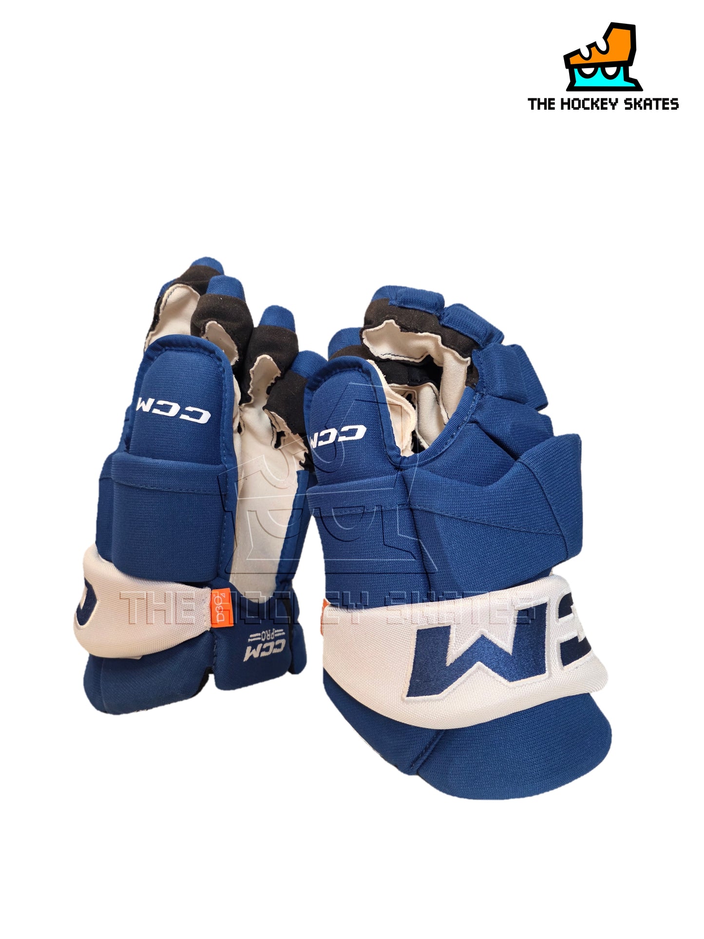 CCM Hockey Gloves-Royal/White-Toronto Marlies