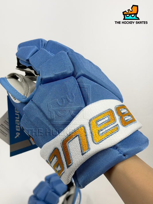 Bauer Hockey Gloves-"Sew and Cut"-Sky Blue