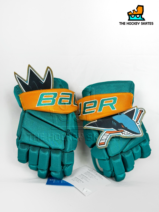 Bauer Hockey Gloves-"Sew and Cut"-Shark