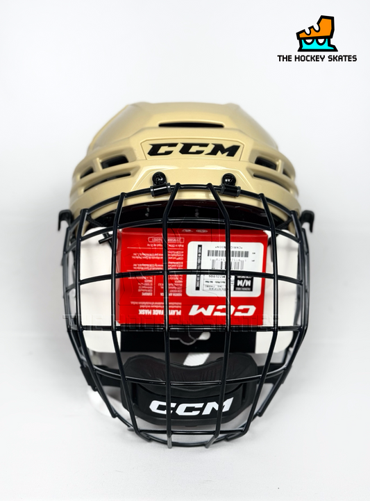 CCM Super Tacks X Hockey Helmet-Beige