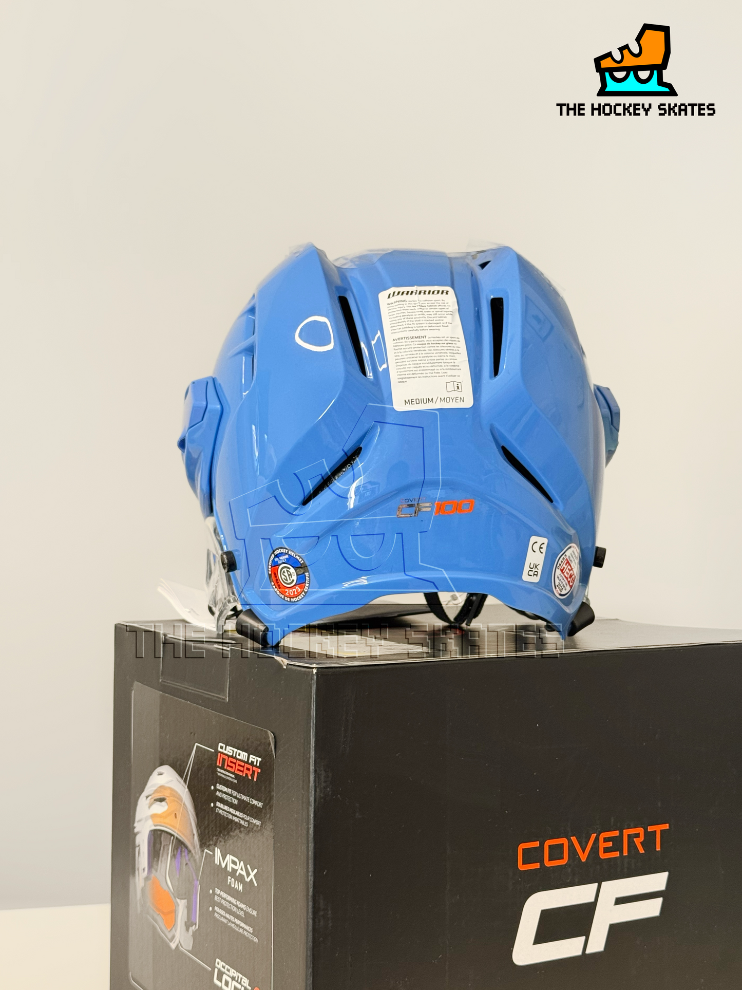 Warrior Covert Hockey Helmet-Baby Blue