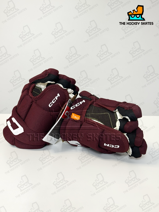 CCM HG95T Junior Hockey Gloves-Custom-Maroon
