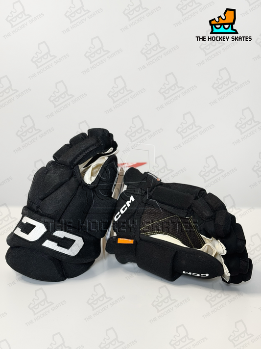 CCM HG95T Junior Hockey Gloves-Custom-Black/White