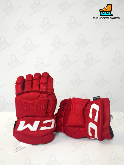CCM HG95T Junior Hockey Gloves-Custom-Red