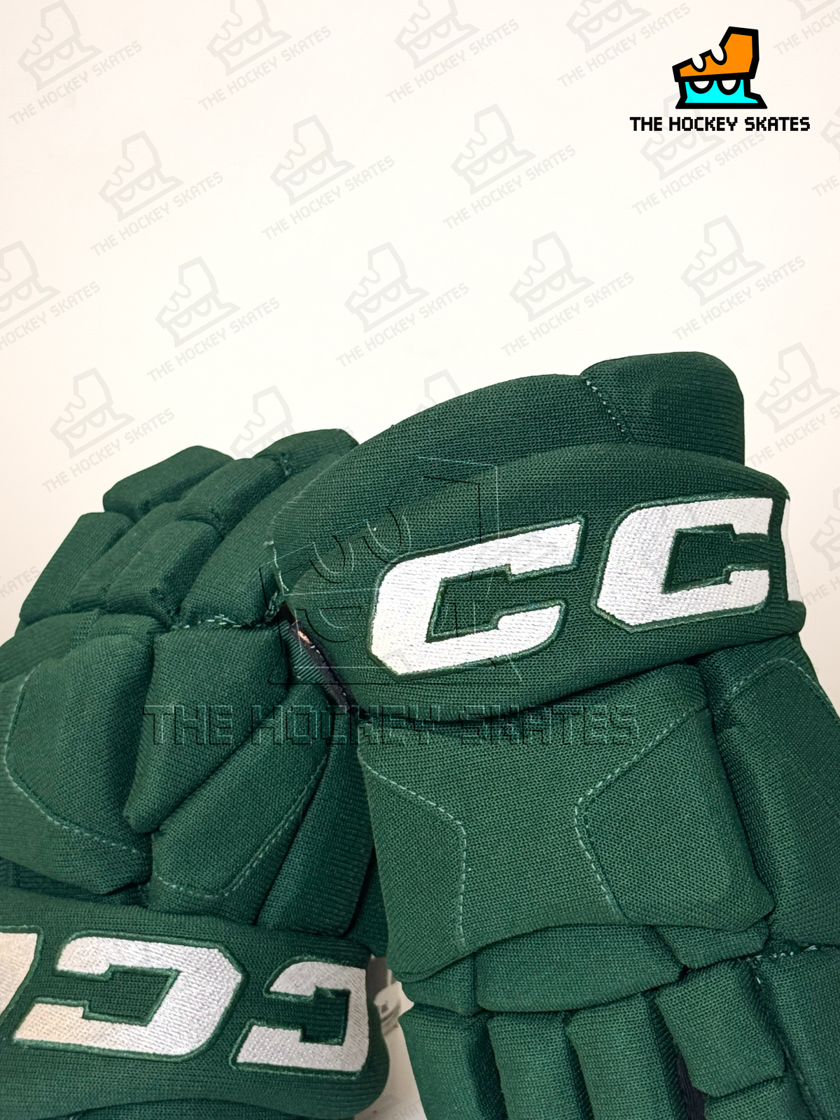 CCM HG95T Junior Hockey Gloves-Custom-Dark Green