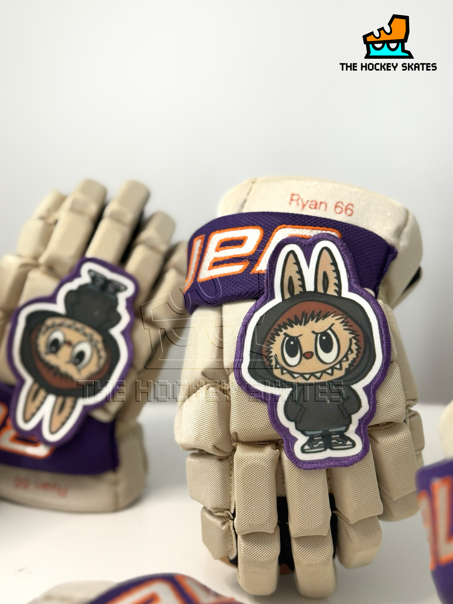 Bauer Hockey Gloves-"Sew and Cut"-Beige