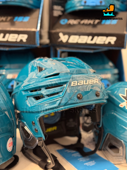 Bauer Re-akt 1500/155 Hockey Helmet-San Jose Sharks Teal