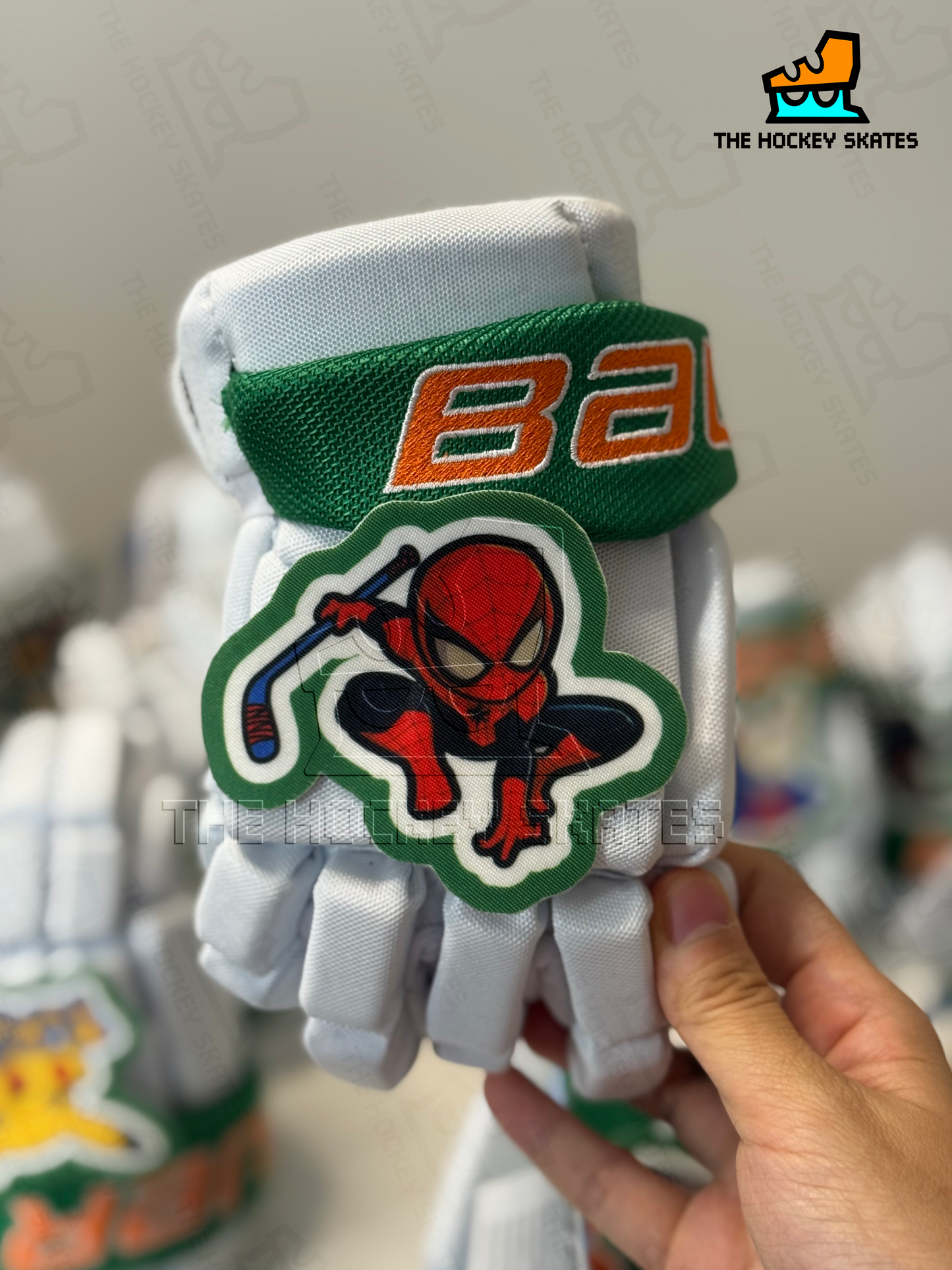 Bauer Hockey Gloves-"Sew and Cut"-White