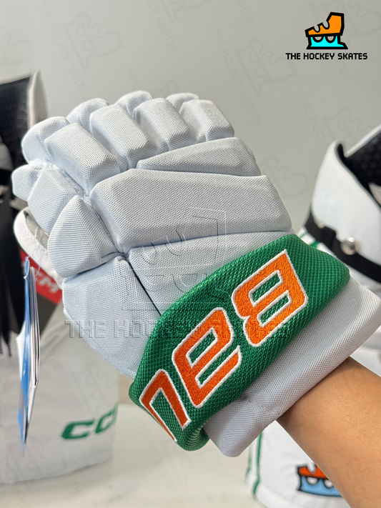 Bauer Hockey Gloves-"Sew and Cut"-White