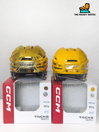 CCM TACKS 920 Hockey Helmet-Gold Chrome