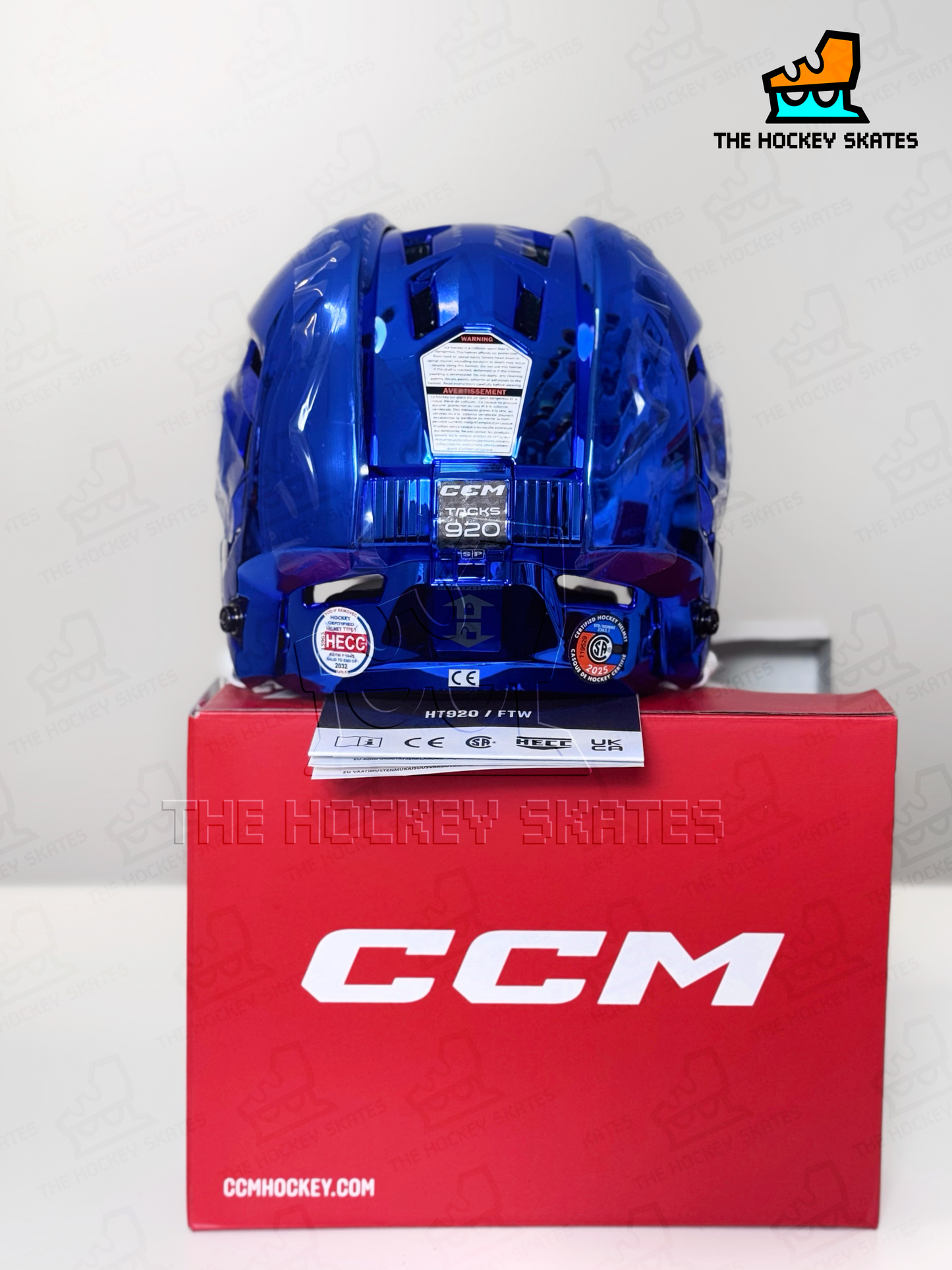 CCM TACKS 920 Hockey Helmet-Royal Chrome