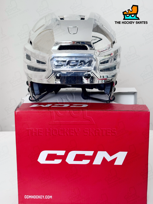 CCM TACKS 920 Hockey Helmet-Silver Chrome