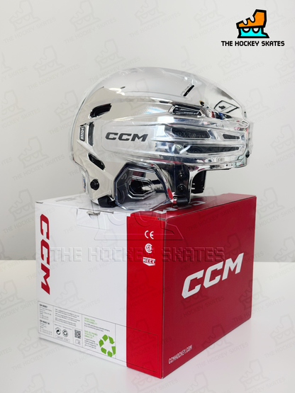 CCM TACKS 920 Hockey Helmet-Silver Chrome
