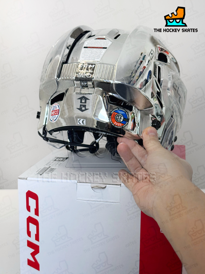 CCM TACKS 920 Hockey Helmet-Silver Chrome