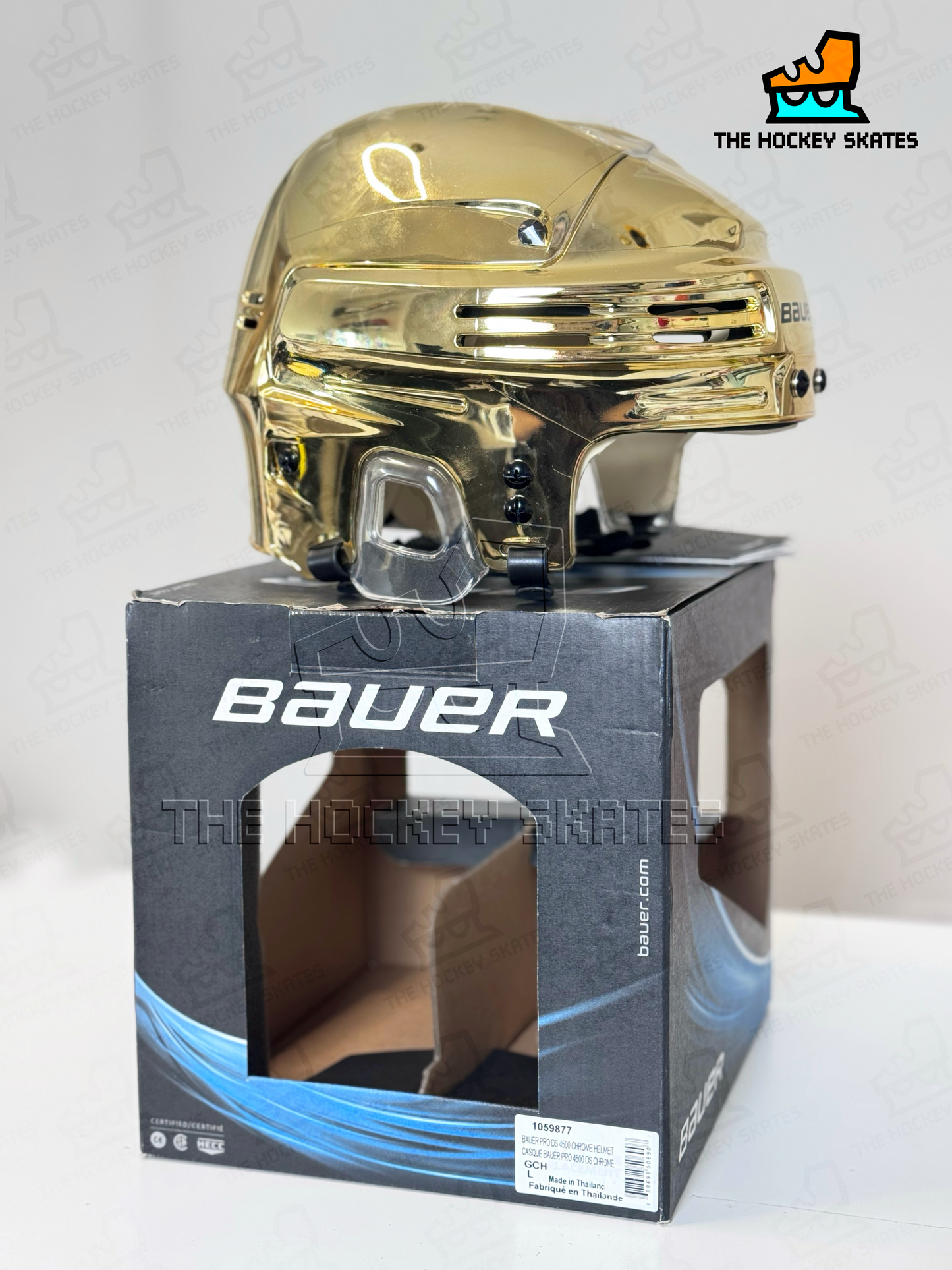 Bauer 4500 Hockey Helmet-Gold Chrome