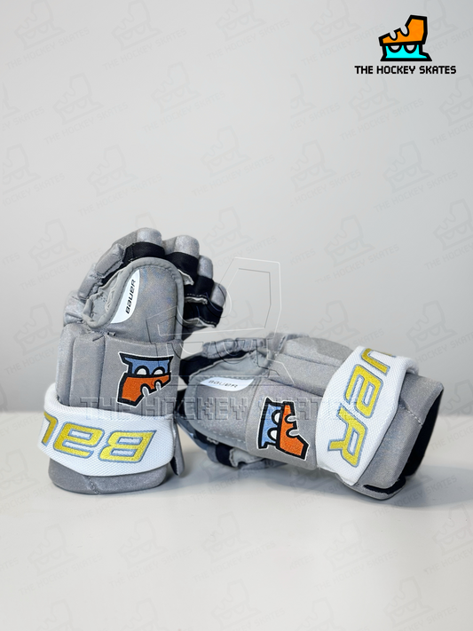 Bauer Hockey Gloves-Elephant Grey