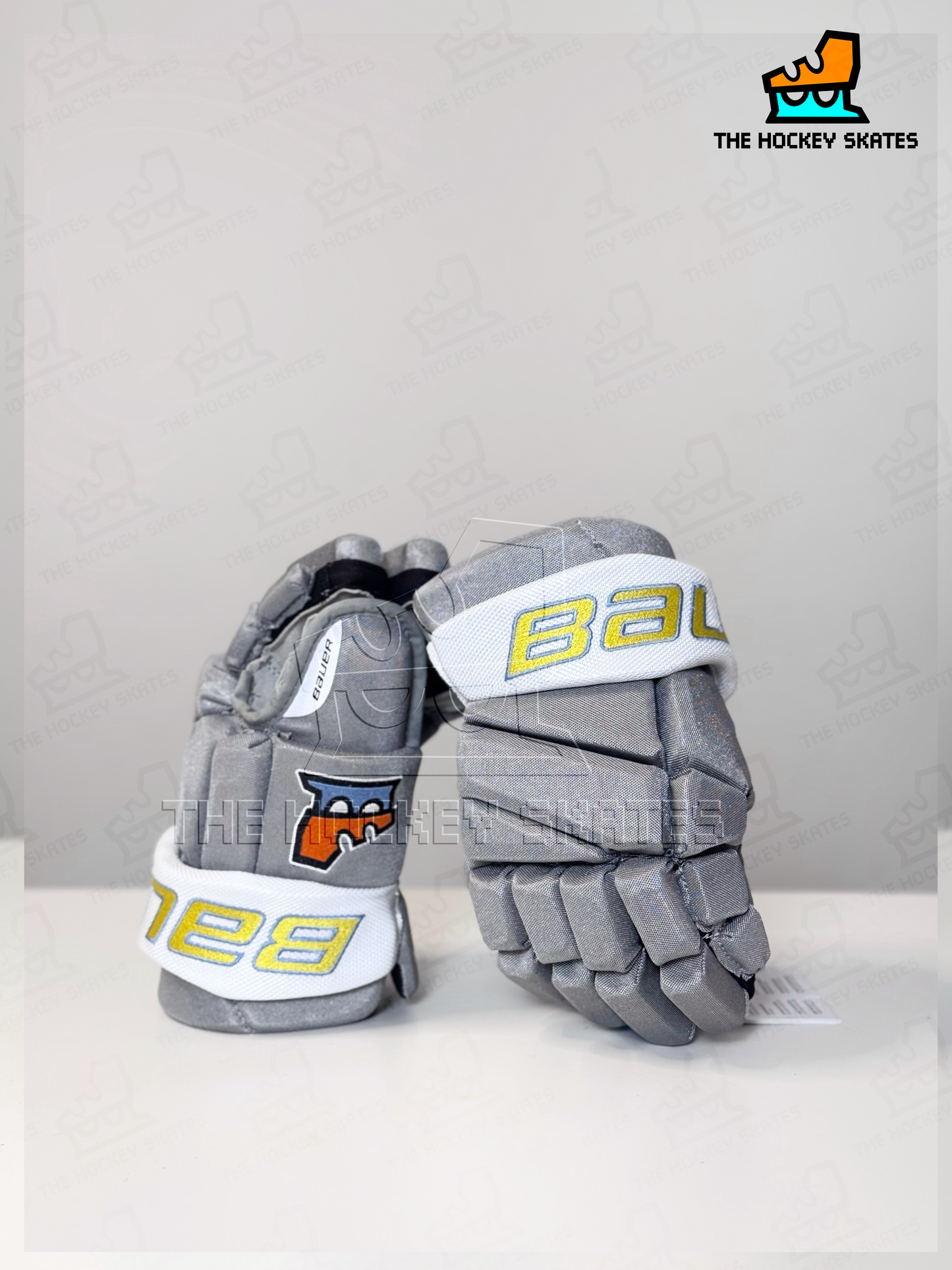 Bauer Hockey Gloves-Elephant Grey