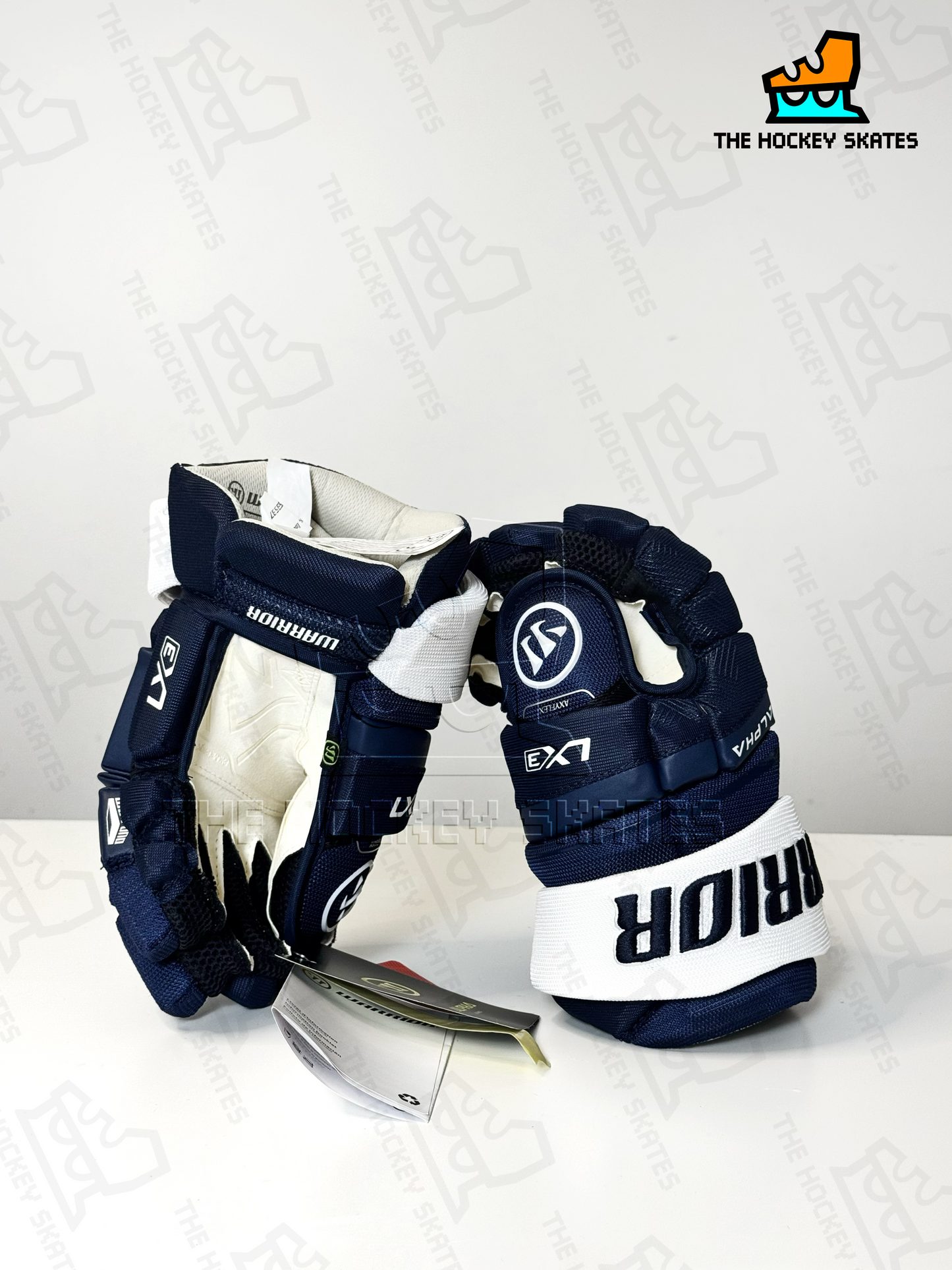 Warrior LX3 Pro Color Hockey Gloves-Junior-AVS 3RD-Dark Navy Blue