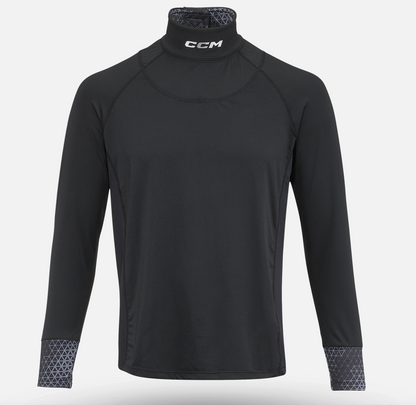 CCM Youth Neck Guard Long-Sleeve Top Cut Protection Baselayer
